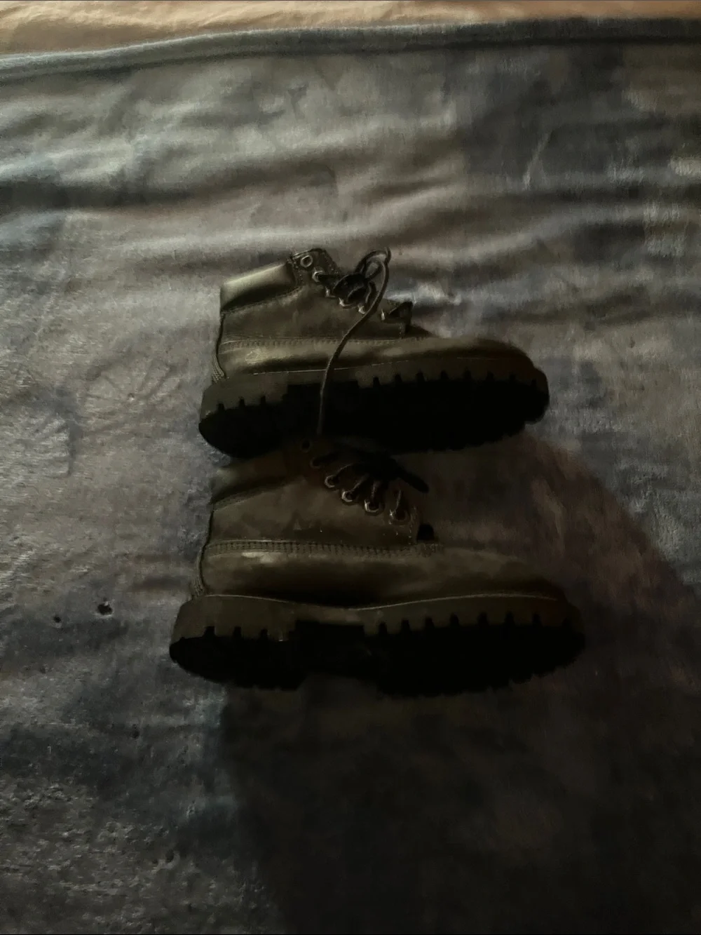 Timberland Kids Black Brown Lace-Up Boots